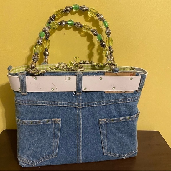 Denim Jean Bootie Shorts Purse - Picture 4 of 11